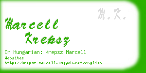marcell krepsz business card
